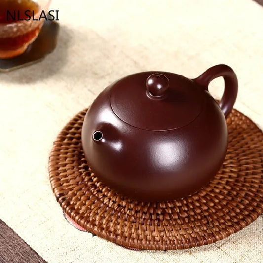 Large Capacity Yixing Teapots Purple Clay Filter Xishi Tea Pot Tie Guanyin Beauties Handmade Kettle Boutique Tea Set 280ml
