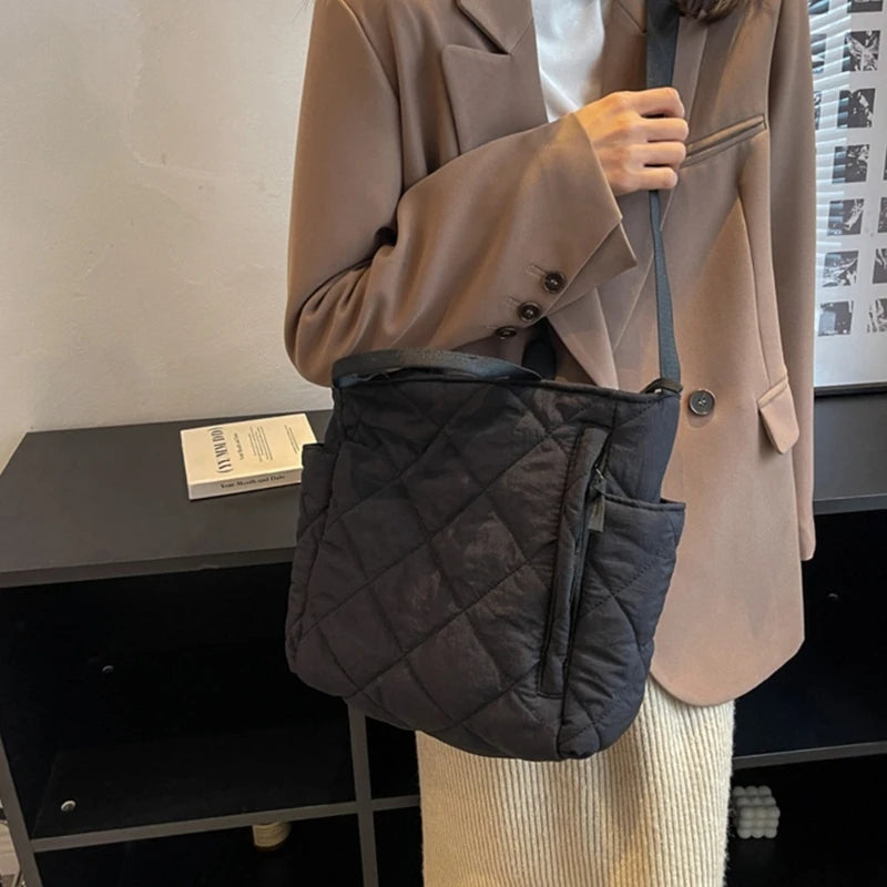 Large Capacity Nylon Soft Tote Bag - Thumbnail 5