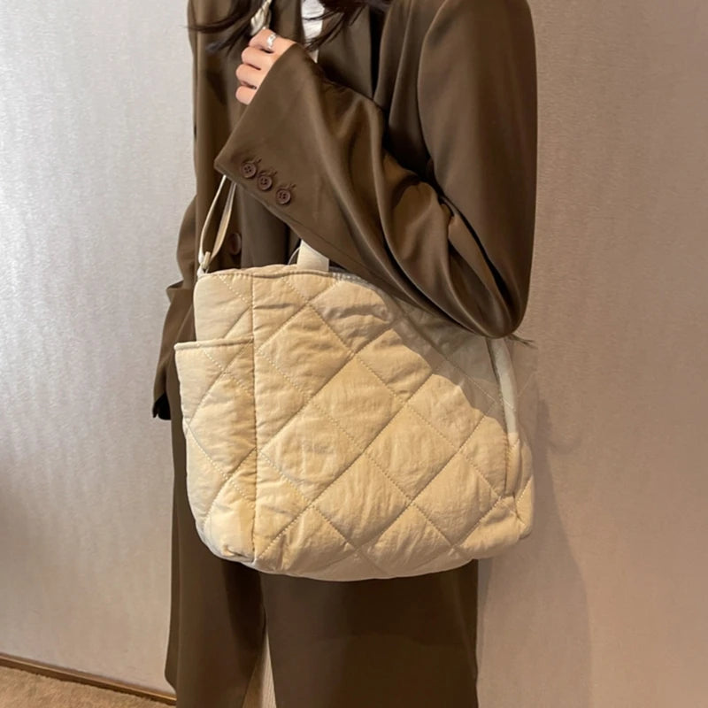 Large Capacity Nylon Soft Tote Bag