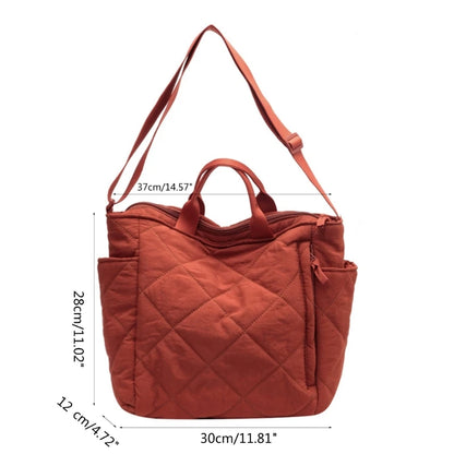 Large Capacity for Girl Women Multipurpose Nylon Soft Tote Bag Autumn Winter