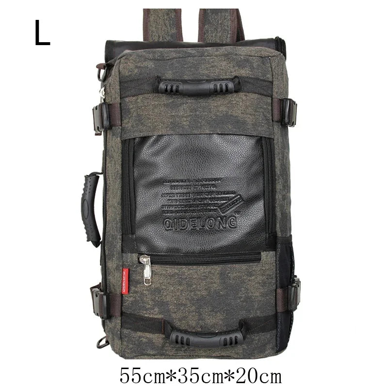 Large Capacity men's backpack Travel Bag sports Casual canvas Backpacks For Male Mutifunctional Out Door Bags school bags pack