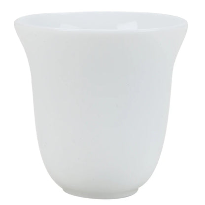 Large Ceramic Tea Cup, Pure White Porcelain, Bamboo Hat Cup, Handmade Kungfu Tea Set,  3Pcs/Pack Small Tea Cup, Tea Accessories