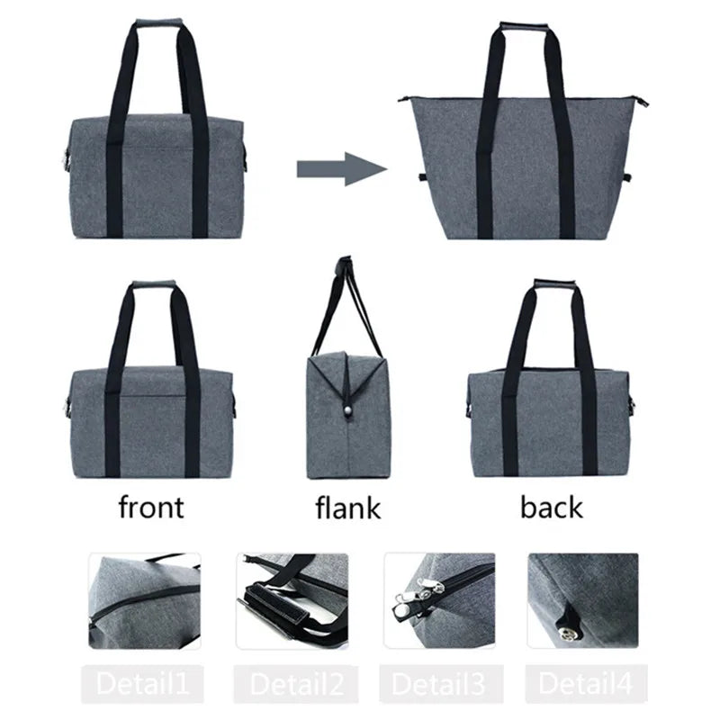 Large Cooler Bag Thermal Insulated Lunch Box Picnic Ice Beer Wine Barbecues Camping Food Fresh Keeping Container Handbag Items