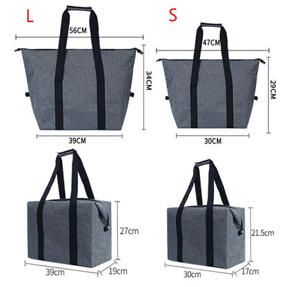 Large Cooler Bag Thermal Insulated Lunch Box Picnic Ice Beer Wine Barbecues Camping Food Fresh Keeping Container Handbag Items