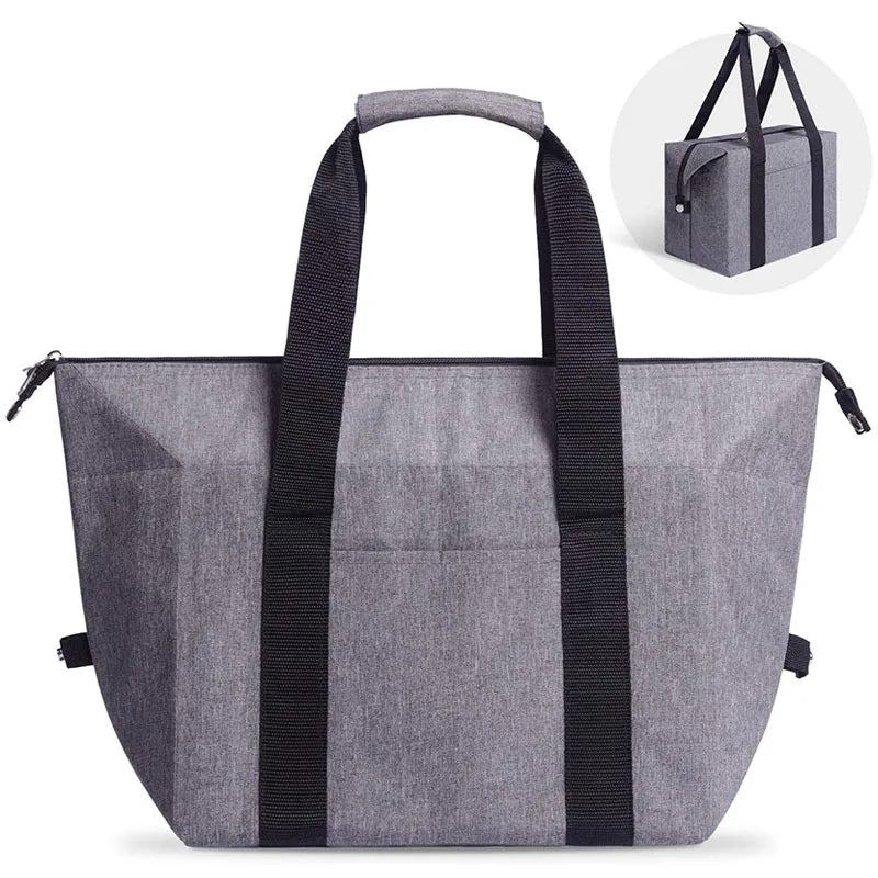 Large Cooler Bag Thermal Insulated Lunch Box Picnic Ice Beer Wine Barbecues Camping Food Fresh Keeping Container Handbag Items
