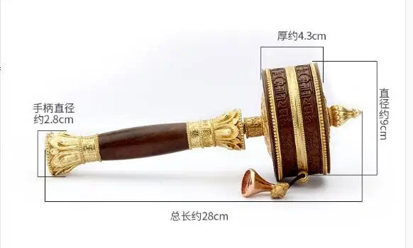 Large Greco-Buddhist Tibet Nepal Temple Buddhism recite chant scriptures Om mani padme hum Mantra Turning Scripture prayer wheel