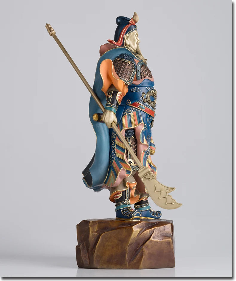 Large # HOME OFFICE SHOP Company  Talisman Money Drawing TOP Martial God of wealth Guan gong Guan di FENG SHUI statue