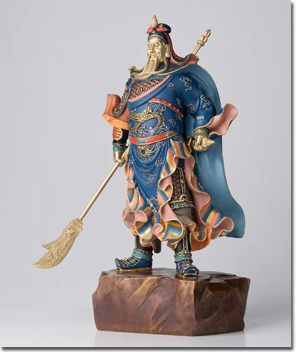 Large # HOME OFFICE SHOP Company  Talisman Money Drawing TOP Martial God of wealth Guan gong Guan di FENG SHUI statue