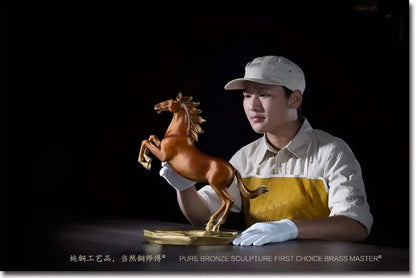 Large  High grade 5A HOME Store business Mascot efficacious Talisman Recruit money Wealth Success HORSE bronze statue gift