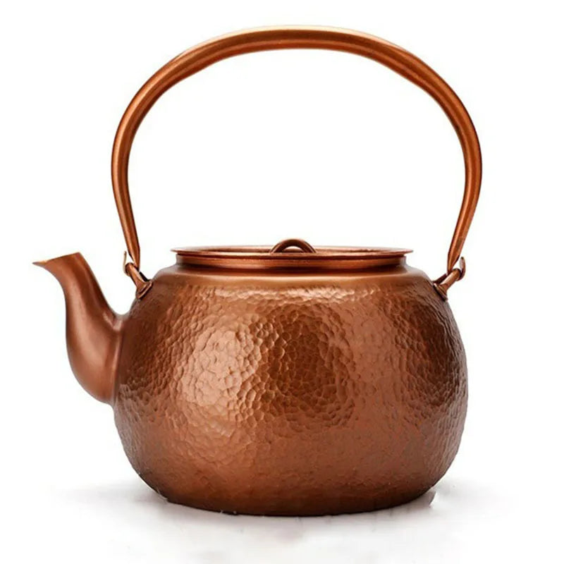 Large Hot Water Kettle Antique Burn Kettle Handmade Teapot Infuser Copper Tea Tools Set Retro Stove Kettle Beautifully Packaged