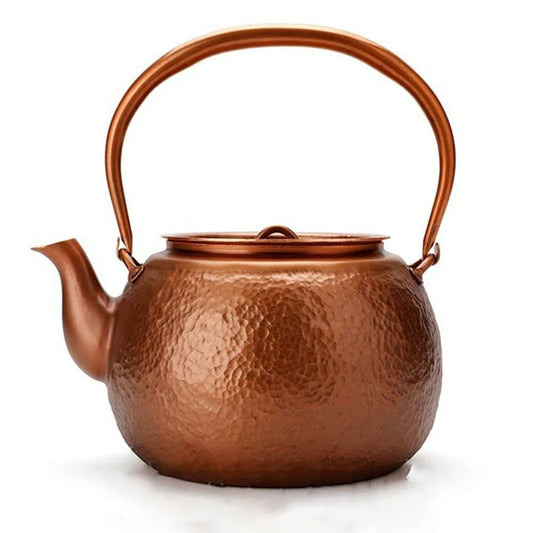 Large Hot Water Kettle Antique Burn Kettle Handmade Teapot Infuser Copper Tea Tools Set Retro Stove Kettle Beautifully Packaged