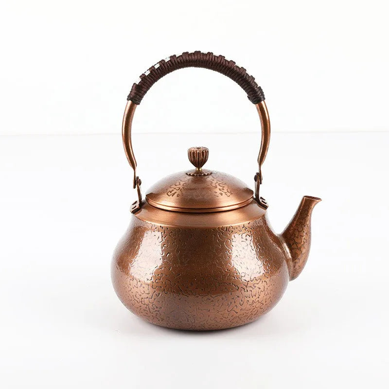 Large Hot Water Kettle Handmade Warm Wine Jug Chinese Teapot Copper Teapot Tea Infuser Tea Pot Set Household Items Gift 1500ML