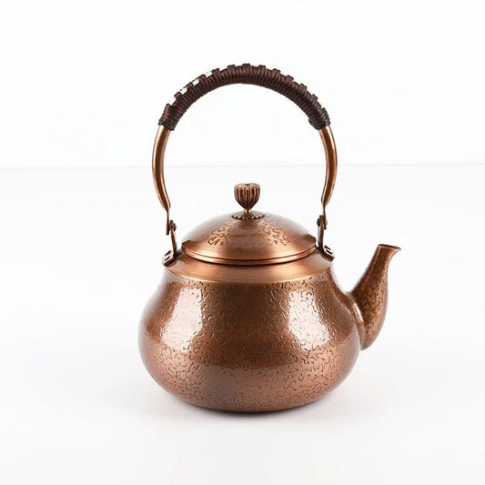 Large Hot Water Kettle Handmade Warm Wine Jug Chinese Teapot Copper Teapot Tea Infuser Tea Pot Set Household Items Gift 1500ML