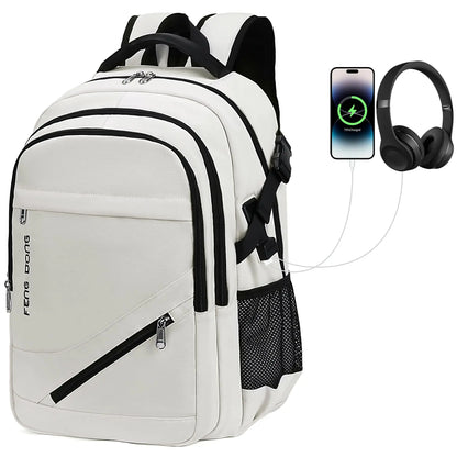 Large Laptop Backpack 17.3 inch Durable Waterproof Travel College Backpack Bookbag for Men & Women Business Backpack with USB Ch