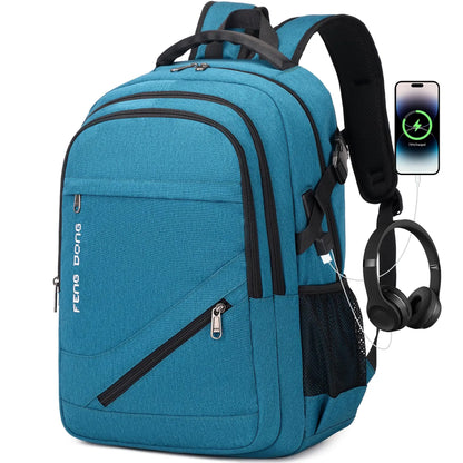 Large Laptop Backpack 17.3 inch Durable Waterproof Travel College Backpack Bookbag for Men & Women Business Backpack with USB Ch