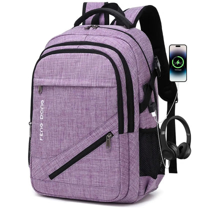 Large Laptop Backpack 17.3 inch Durable Waterproof Travel College Backpack Bookbag for Men & Women Business Backpack with USB Ch