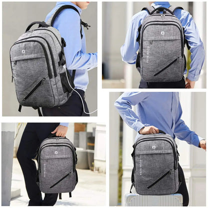 Large Laptop Backpack 17.3 inch Durable Waterproof Travel College Backpack Bookbag for Men & Women Business Backpack with USB Ch