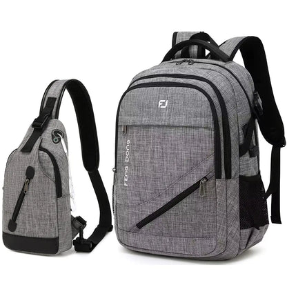 Large Laptop Backpack 17.3 inch Waterproof Travel College Backpack Bookbag,Crossbody Sling Bags for Men & Women