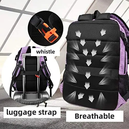 Large Laptop Backpack 17.3 inch Waterproof Travel College Backpack Bookbag,Crossbody Sling Bags for Men & Women