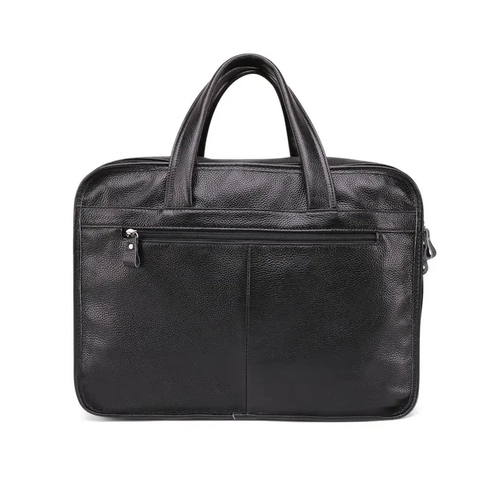 Large Men Genuine Handbags Male Business Office Laptop Men's Leather Travel Shoulder Brand Design Messneger Bag