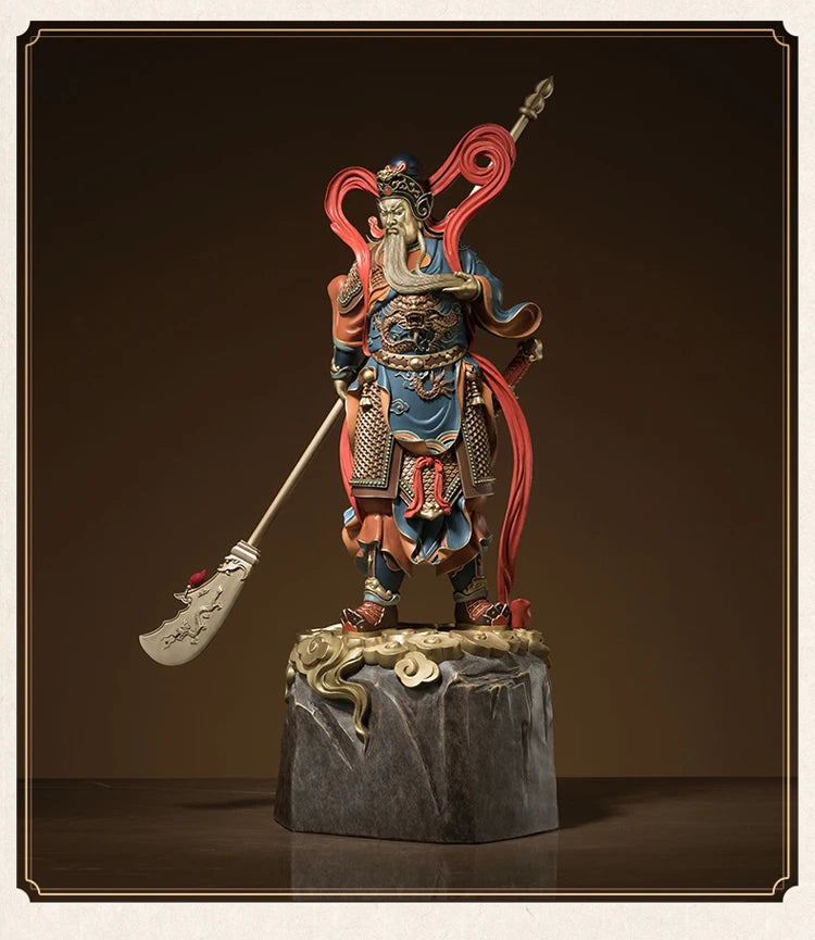 Large NEW Good luck God of wealth GUAN GONG statue home Patron saint Company thriving business Money brass Sculpture