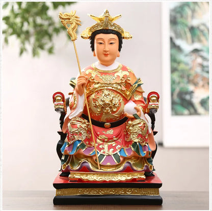 Large Southeast Asia Temple Worship HOME efficacious blessing Golden WANG MU NIANG NIANG celestial God FENG SHUI statue