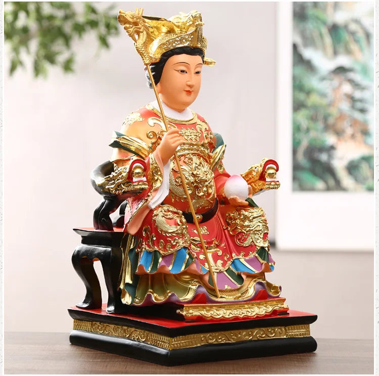 Large Southeast Asia Temple Worship HOME efficacious blessing Golden WANG MU NIANG NIANG celestial God FENG SHUI statue