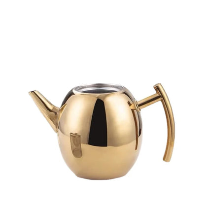 Large Stainless Steel Teapot with Filter and Electromagnetic Oven Use Hotel and Restaurant Stainless Steel Teapot with Filter
