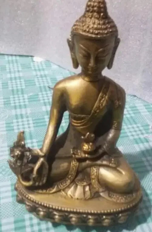 Large Tibet Tibetan brass Medicine Buddha Statue 15 or 21mm