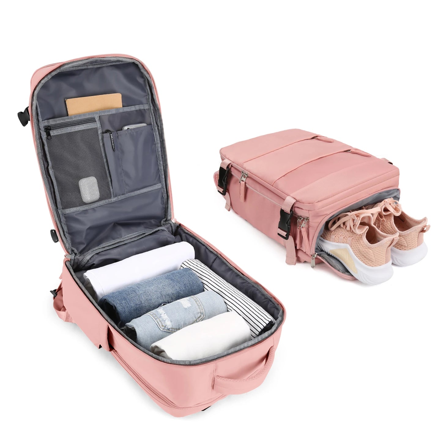Large Travel Backpack Women, Carry On Hiking Back Pack Waterproof Outdoor Sports Rucksack Casual Daypack School Bag Fit
