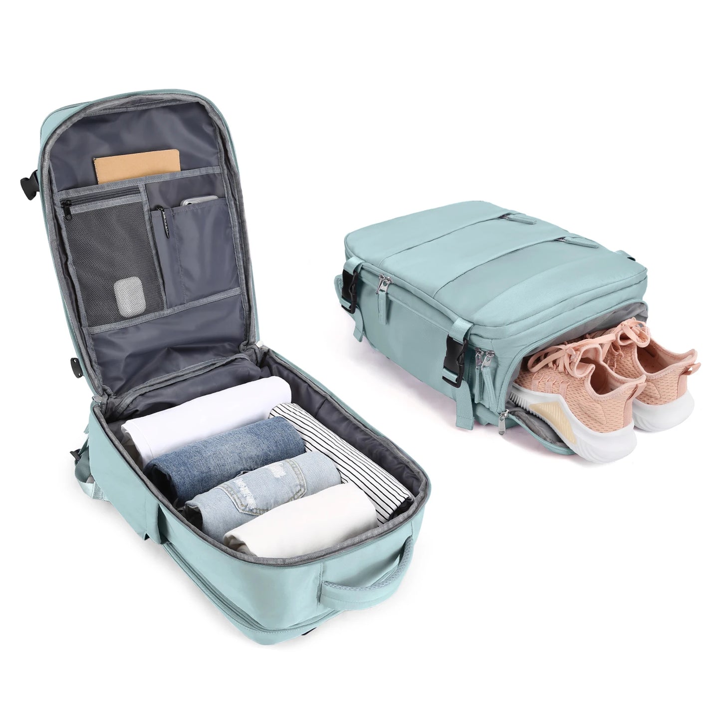Large Travel Backpack Women, Carry On Hiking Back Pack Waterproof Outdoor Sports Rucksack Casual Daypack School Bag Fit