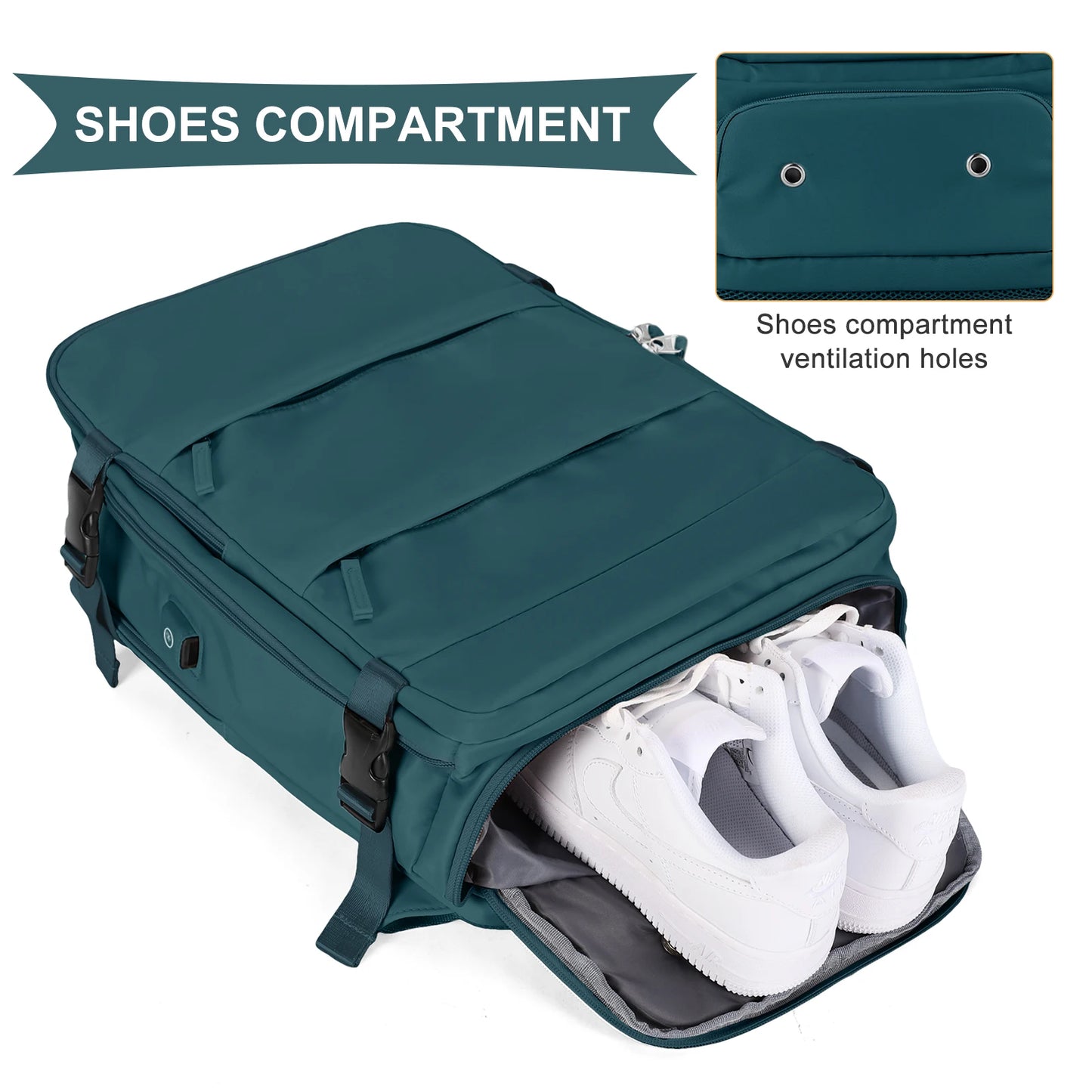 Large Travel Backpack Women, Carry On Hiking Back Pack Waterproof Outdoor Sports Rucksack Casual Daypack School Bag Fit