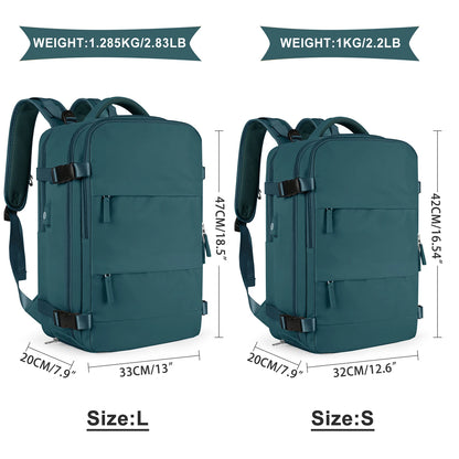 Large Travel Backpack Women, Carry On Hiking Back Pack Waterproof Outdoor Sports Rucksack Casual Daypack School Bag Fit