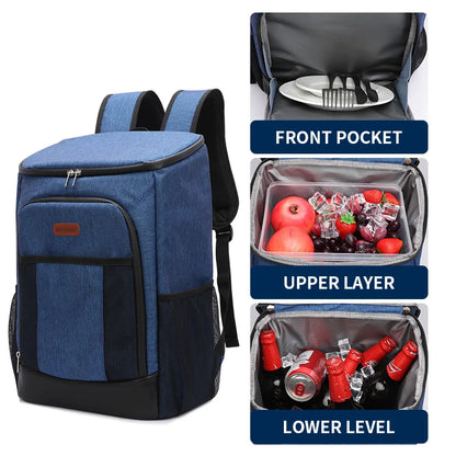 Large Waterproof Jungle Camping Cooler Bag Soft 100% Leakproof Thermal Picnic Isothermal Backpack Army Keep Food Fresh Bag