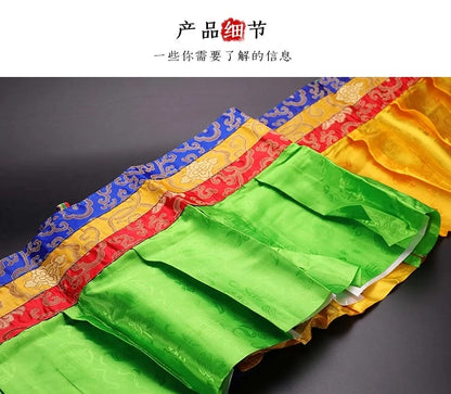 Large Wholesale Buddhist supplie Tibet family Buddhism Temple auspicious Embroidery wall Enclosing curtain Tapestry draperies