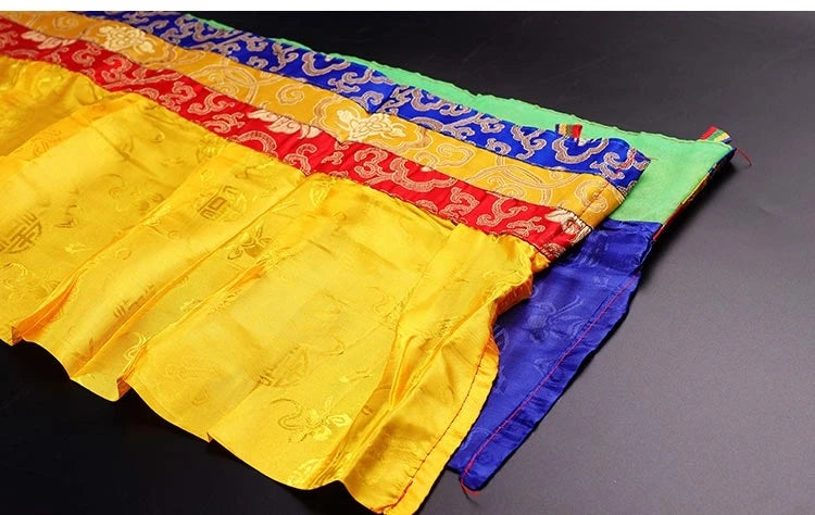 Large Wholesale Buddhist supplie Tibet family Buddhism Temple auspicious Embroidery wall Enclosing curtain Tapestry draperies