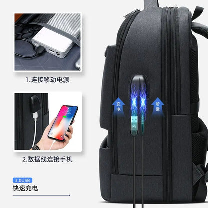 Large backpack 45*20*32  15.6 Inch Laptop Backpack USB Charging Bags School Business Travel Backpack