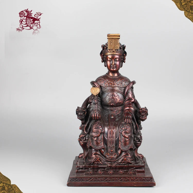 Large # bless family Safety Health luck Talisman # home family efficacious Protection Sea Goddess Meizhou Mazu Guanyin statue