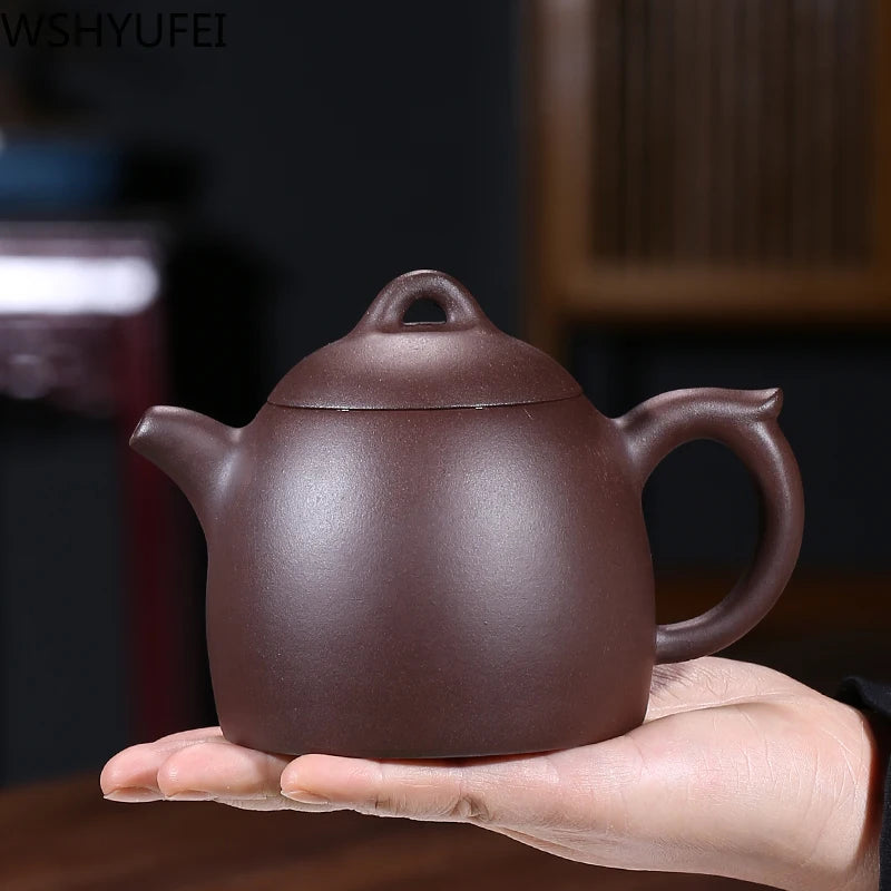 Large capacity 340ml Yixing tea pot purple clay teapot Authentic Ore beauty kettle Handmade Teaware Tea ceremony customization