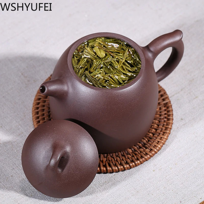 Large capacity 340ml Yixing tea pot purple clay teapot Authentic Ore beauty kettle Handmade Teaware Tea ceremony customization