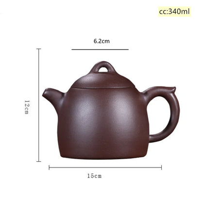 Large capacity 340ml Yixing tea pot purple clay teapot Authentic Ore beauty kettle Handmade Teaware Tea ceremony customization