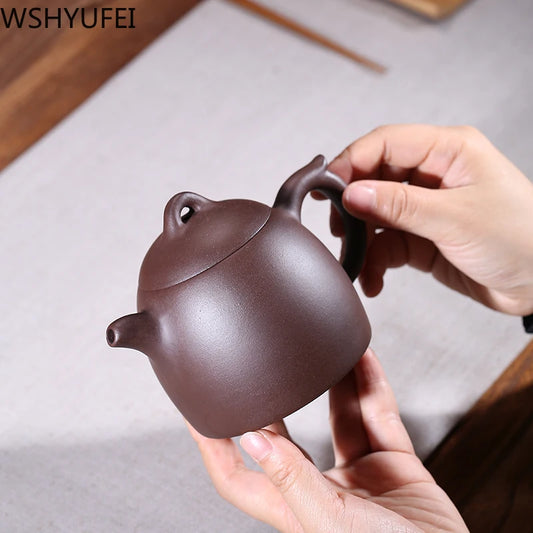 Large capacity 340ml Yixing tea pot purple clay teapot Authentic Ore beauty kettle Handmade Teaware Tea ceremony customization