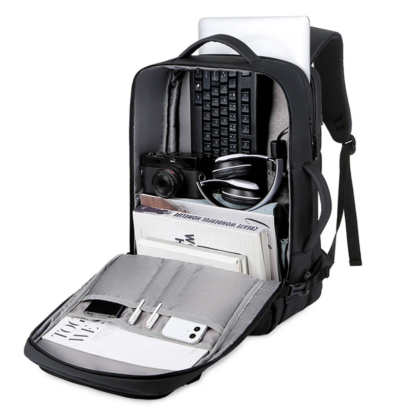 Large capacity Laptop Backpack Expandable Men's Waterproof Notebook USB Charging Sports Travel Bag Pack Backpacks For Men Bags