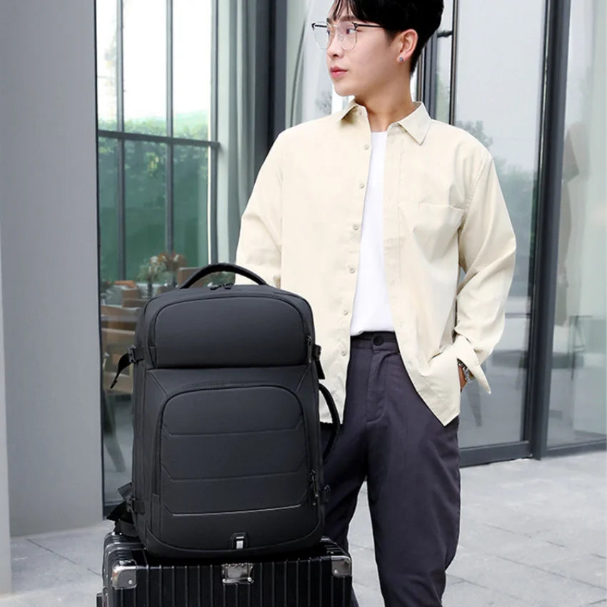 Large capacity Laptop Backpack Expandable Men's Waterproof Notebook USB Charging Sports Travel Bag Pack Backpacks For Men Bags