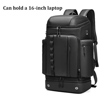 Large capacity travel For Men backpack trekking Mountaineering bag outdoor waterproof Laptop Backpack creative With shoe bag