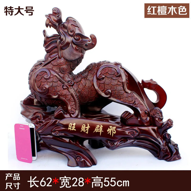 Large fortune PI Xiu resin decoration a pair of pichu decoration shop opening gift office living room decorations