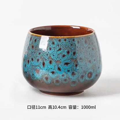 Large washing pot tea residue pot water bowl ceramic washing large ceramic light luxury tea set kitchen restaurant bar