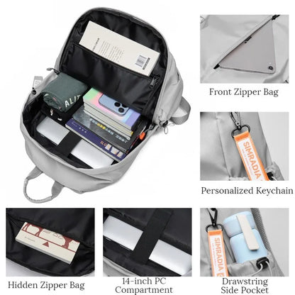 Latest Men's Multifunctional Backpack Large Capacity 15.6inch Laptop Backpack Fashion Leisure Waterproof Backpack