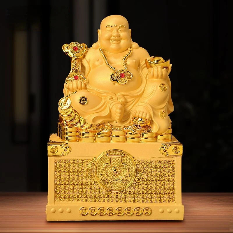 Laughing Buddha Handmade Statue Maitreya Buddha's Decoration To Recruit Money Wine Cabinet Porch Decoration