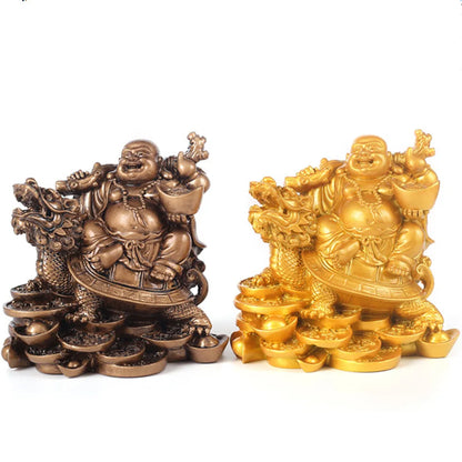 Laughing Buddha Statue Chinese Feng Shui Money Maitreya Buddha Sculpture Figurines Ornaments Gift For Home Decoration QDD9848